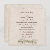 Daisy Wedding Elegance Kaart (Voorkant / Achterkant)