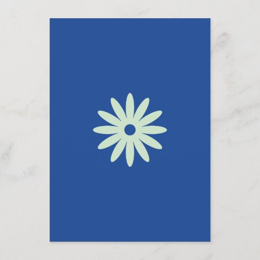 Daisy Wedding Enclosure Kaart (Achterkant)