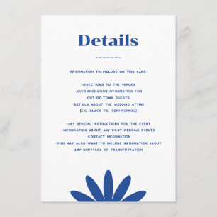 Daisy Wedding Enclosure Kaart