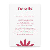 Daisy Wedding Enclosure Kaart