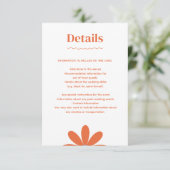 Daisy Wedding Enclosure Kaart (Staand voorkant)