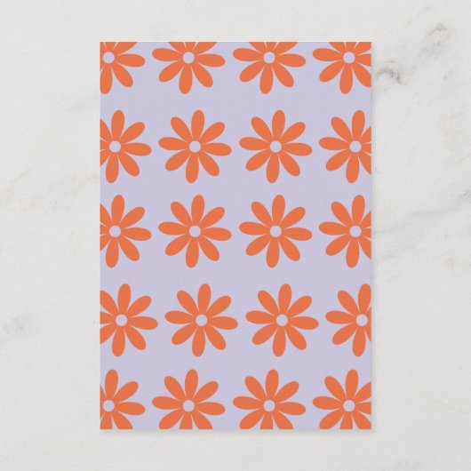 Daisy Wedding Enclosure Kaart (Achterkant)