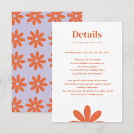 Daisy Wedding Enclosure Kaart