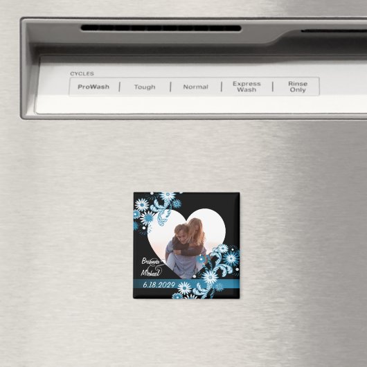 Daisy Wedding Foto Magneet (Insitu (Vaatwasser))