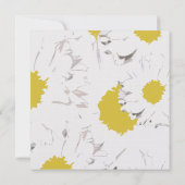 Daisy Wedding Invitation - Van Bride en Groom Kaart (Achterkant)