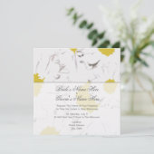 Daisy Wedding Invitation - Van Bride en Groom Kaart (Staand voorkant)