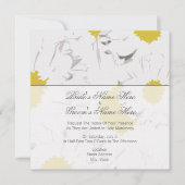 Daisy Wedding Invitation - Van Bride en Groom Kaart (Voorkant)