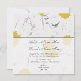 Daisy Wedding Invitation - Van Bride en Groom Kaart