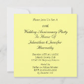 Daisy Wedding Jubileum Party Invitation Kaart (Achterkant)