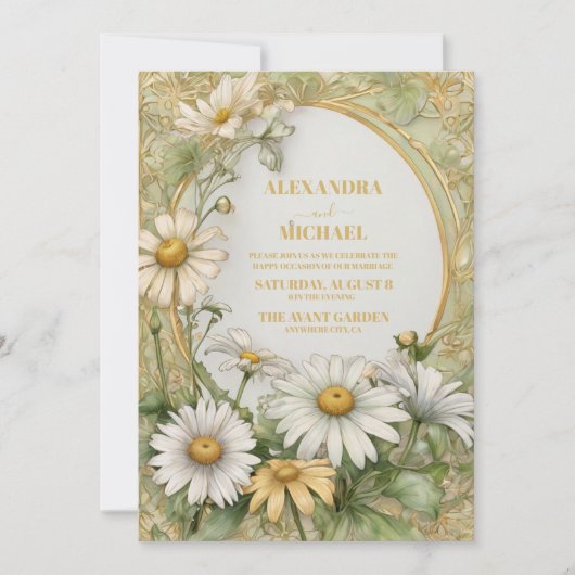 Daisy Wedding Kaart (Voorkant)