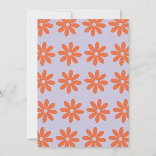 Daisy Wedding Kaart (Achterkant)