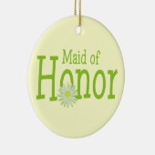 Daisy Wedding / Maid of Honor Keramisch Ornament (Rechts)