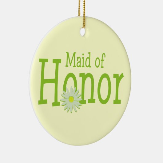 Daisy Wedding / Maid of Honor Keramisch Ornament (Rechts)