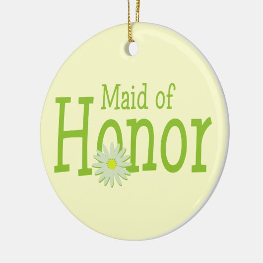 Daisy Wedding / Maid of Honor Keramisch Ornament (Links)