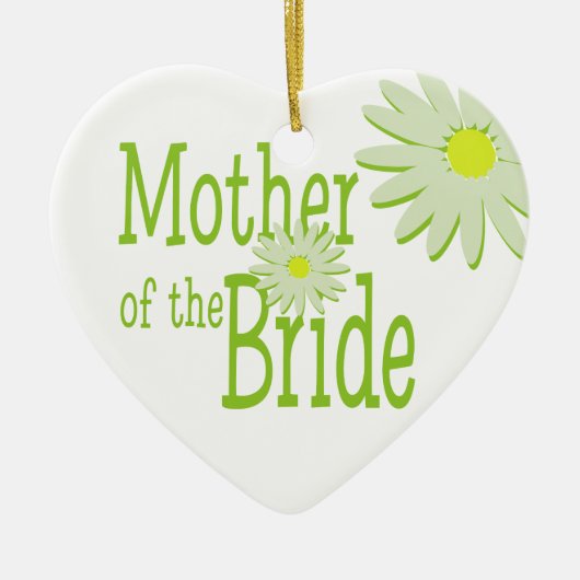Daisy Wedding / Moeder van de bruid Keramisch Ornament (Voorkant)