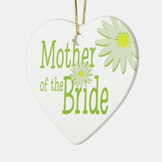 Daisy Wedding / Moeder van de bruid Keramisch Ornament (Links)