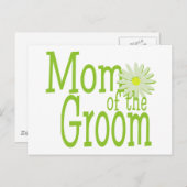Daisy Wedding / Moeder van de bruidegom Briefkaart (Voorkant / Achterkant)