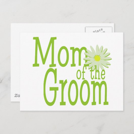 Daisy Wedding / Moeder van de bruidegom Briefkaart (Voorkant / Achterkant)