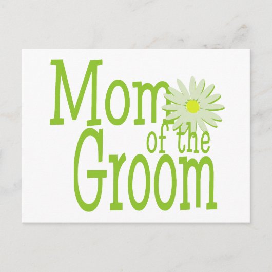 Daisy Wedding / Moeder van de bruidegom Briefkaart (Voorkant)