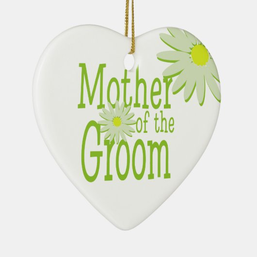 Daisy Wedding / Moeder van de bruidegom Keramisch Ornament (Rechts)