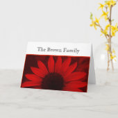 Daisy Wedding Notecard Sjabloon (Gele Bloem)