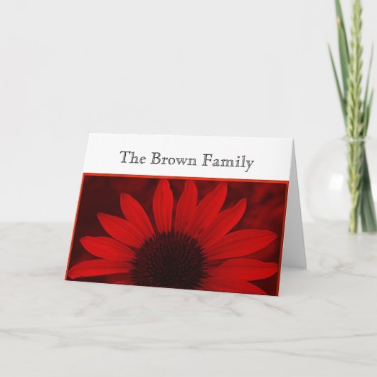 Daisy Wedding Notecard Sjabloon (Voorkant)