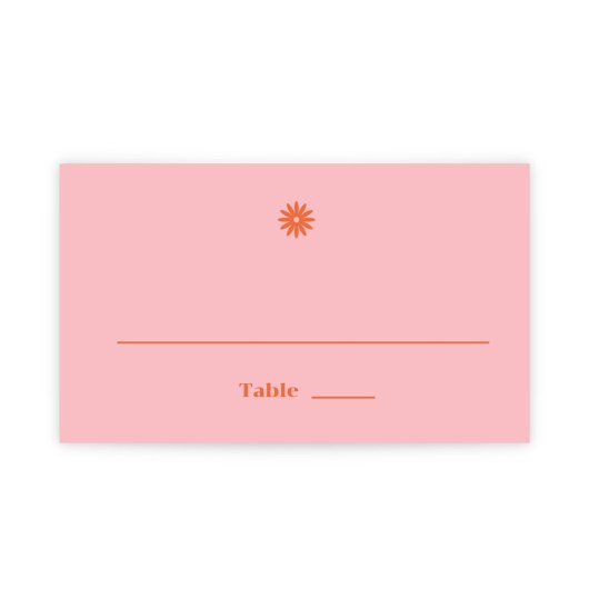 Daisy Wedding Plaatskaartje