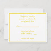  Daisy Wedding Response Kaart (Achterkant)