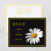  Daisy Wedding Response Kaart (Voorkant / Achterkant)