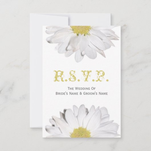 Daisy Wedding RSVP (Voorkant)