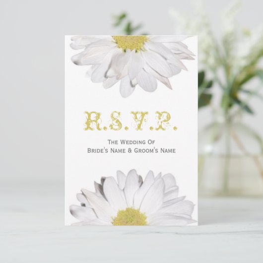 Daisy Wedding RSVP (Staand voorkant)
