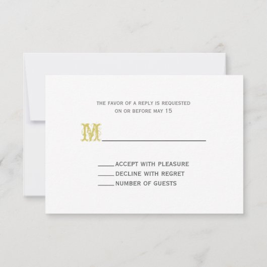 Daisy Wedding RSVP (Achterkant)