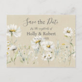 Daisy Wedding Save the Date Briefkaart (Voorkant)