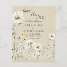 Daisy Wedding Save the Date Briefkaart