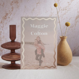 Daisy Wedding Save the Date Folie Uitnodiging