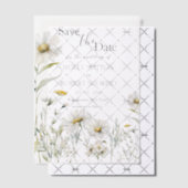 Daisy Wedding Save the Date Vellum Uitnodigingen (Offset (Uitnodiging))