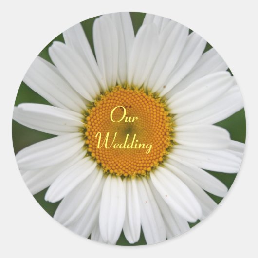 Daisy Wedding Sticker (Voorkant)