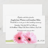 Daisy Wedding Uitnodiging (Voorkant / Achterkant)