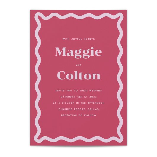 Daisy Wedding Uitnodiging