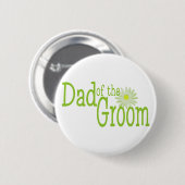 Daisy Wedding / Vader van de bruidegom Ronde Button 5,7 Cm (Voorkant /achterkant)