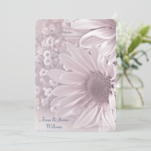 Daisy Wedding Vow Renewal Kaart (Staand voorkant)