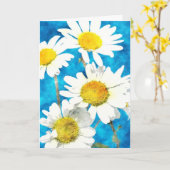 Daisy Wenskaart in waterverf Kaart (Gele Bloem)
