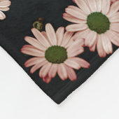 Daisy Whispers Pastel Garden Blauwgroene Achtergro Fleece Deken (Hoek)