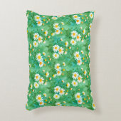 Daisy Whispers – Watercolor Meadow Pattern Accent Kussen (Voorkant(Verticaal))