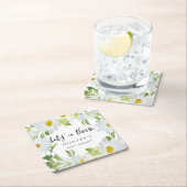 Daisy White | Baby shower Zomerbloesem Kartonnen Onderzetters (Insitu)