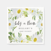 Daisy White | Baby shower Zomerbloesem Servet (Voorkant)