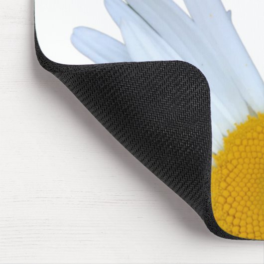 Daisy White Elegant Geel Script Muismat (Hoek)