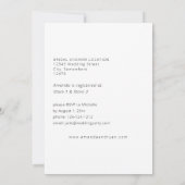 Daisy White Floral Vrijgezellenfeest Kaart (Achterkant)