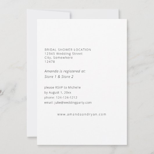 Daisy White Floral Vrijgezellenfeest Kaart (Achterkant)