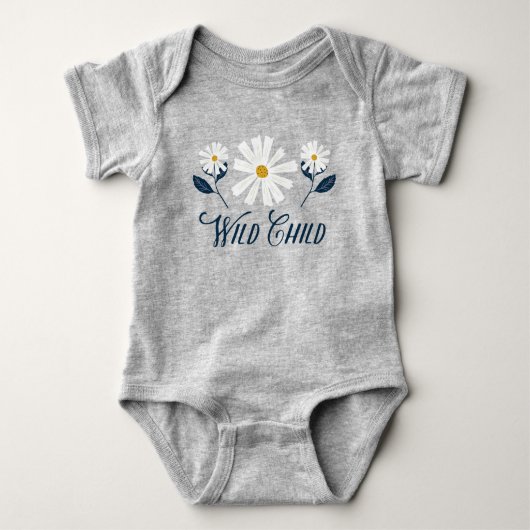 Daisy Wild Child Baby Baby Bodysuit (Voorkant)